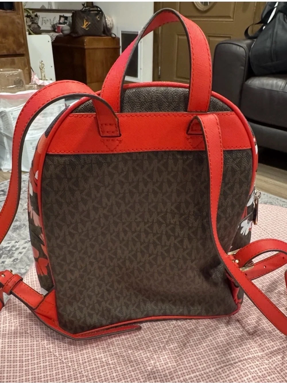 Michael Kors | Dark Sangria Butterflies Signature Abbey Backpack